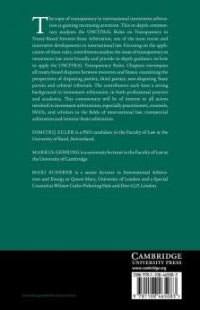 Transparency in International Investment Arbitration