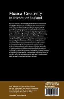 Musical Creativity in Restoration England