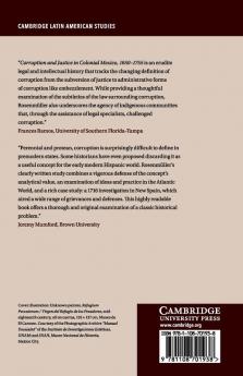 Corruption and Justice in Colonial Mexico 1650-1755