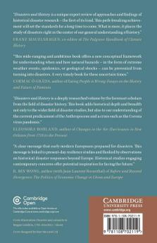 Disasters and History