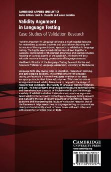 Validity Argument in Language Testing