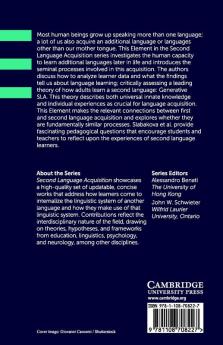 Generative Second Language Acquisition