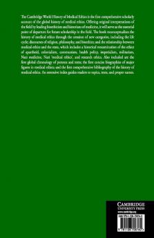 The Cambridge World History of Medical Ethics
