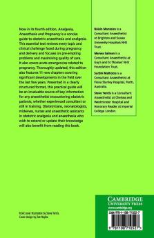 Analgesia Anaesthesia and Pregnancy