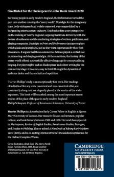 Nostalgia in Print and Performance 1510--1613