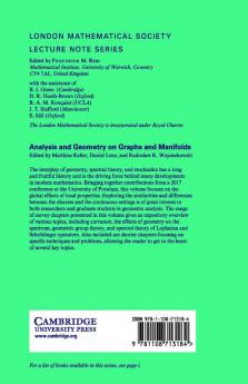 Analysis and Geometry on Graphs and Manifolds