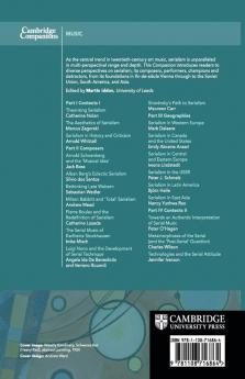 The Cambridge Companion to Serialism