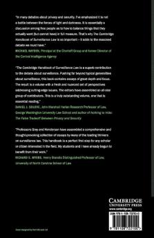 The Cambridge Handbook of Surveillance Law