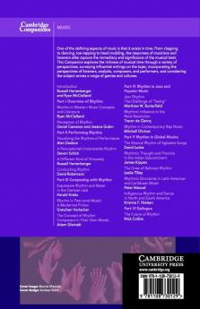 The Cambridge Companion to Rhythm