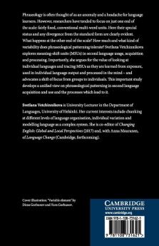 Phraseology and the Advanced Language Learner
