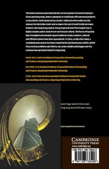 Secured Finance Law in China and Hong Kong