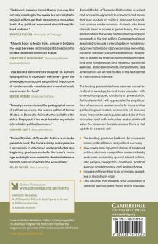 Formal Models of Domestic Politics