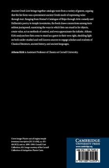 Ancient Greek Lists