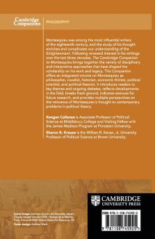 The Cambridge Companion to Montesquieu