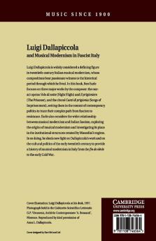 Luigi Dallapiccola and Musical Modernism in Fascist Italy