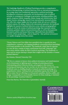The Cambridge Handbook of Political Psychology