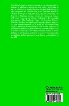 The Cambridge History of American Women's Literature
