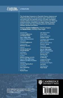 The Cambridge Companion to Twentieth-Century Literature and Politics