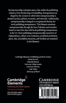 Entrepreneurial Identity in US Book Publishing in the Twenty-First Century