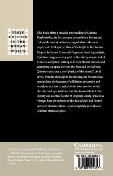 The Resurrection of Homer in Imperial Greek Epic