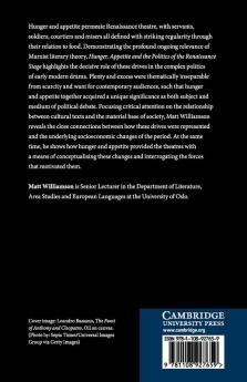 Hunger Appetite and the Politics of the Renaissance Stage