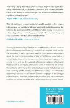 Rethinking Liberty before Liberalism