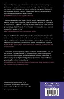 The Cambridge Handbook of Consumer Privacy