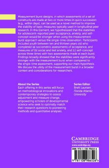 Measurement Burst Designs to Improve Precision in Peer Research