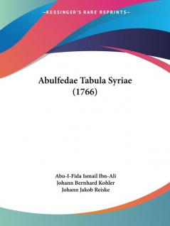 Abulfedae Tabula Syriae (1766)