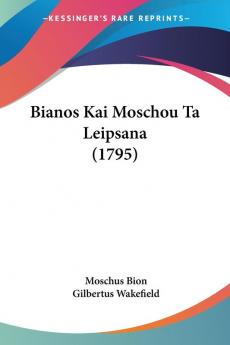 Bianos Kai Moschou Ta Leipsana (1795)