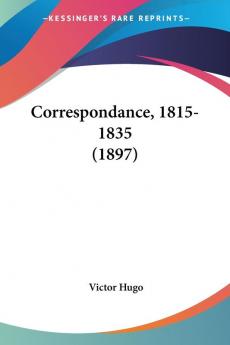Correspondance 1815-1835 (1897)