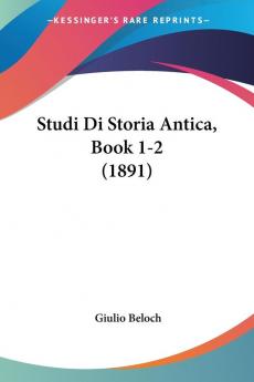Studi Di Storia Antica Book 1-2 (1891)