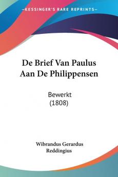 De Brief Van Paulus Aan De Philippensen