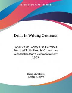 Drills In Writing Contracts
