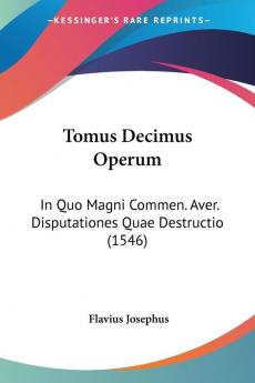 Tomus Decimus Operum