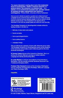 Routledge Companion to Sociolinguistics