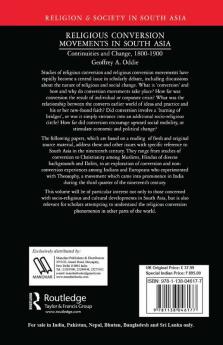 Religious Conversion Movements in South Asia