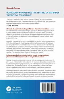 Ultrasonic Nondestructive Testing of Materials