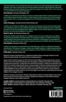 Methods for Teaching in Early Education