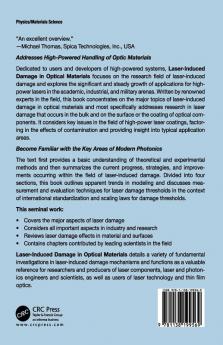 Laser-Induced Damage in Optical Materials