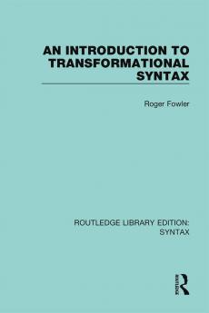 Introduction to Transformational Syntax