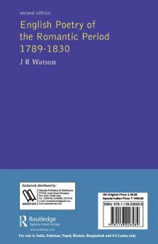 English Poetry of the Romantic Period 1789-1830