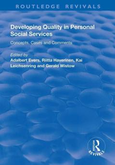 Developing Quality in Personal Social Services