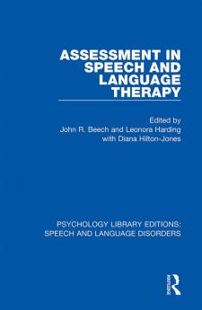 Assessment in Speech and Language Therapy