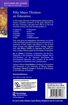 Fifty Major Thinkers on Education