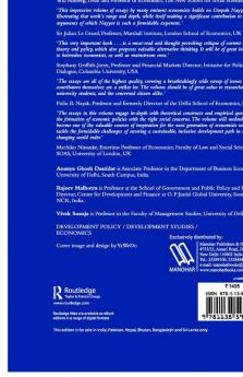 Economic Theory and Policy amidst Global Discontent