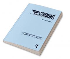 Formal Problems in Semitic Phonology and Morphology