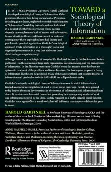 Toward A Sociological Theory of Information