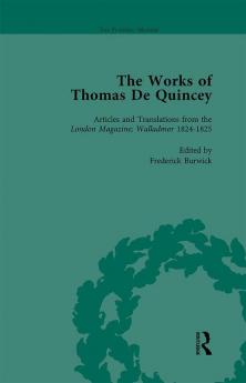 Works of Thomas De Quincey Part I Vol 4