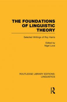 Foundations of Linguistic Theory (RLE Linguistics B